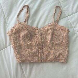 Aeropostal Floral Corset Top